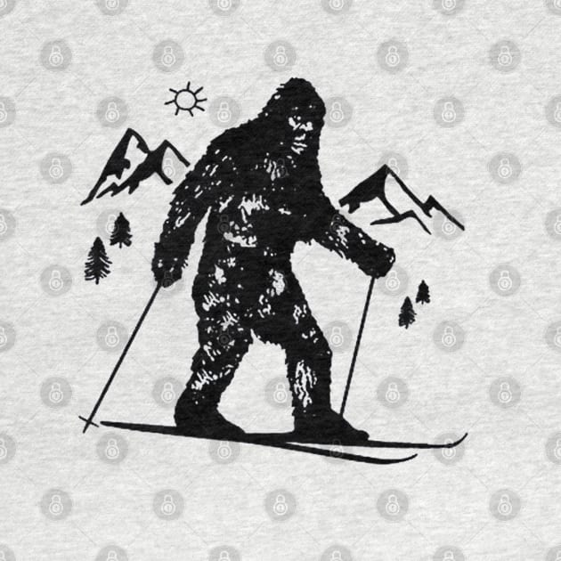 ski bigfoot by BerrymanShop